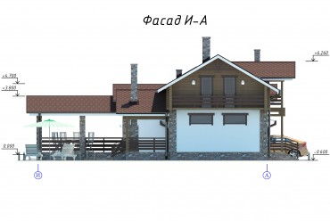 Проект каменного дома 1-54