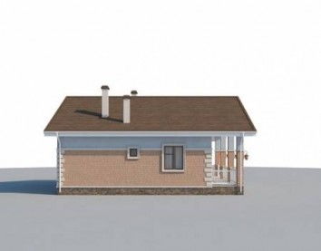 Проект дома из блоков 10-2205
