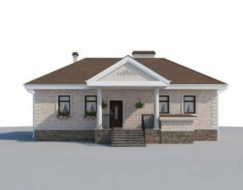 Проект дома из блоков 10-2182