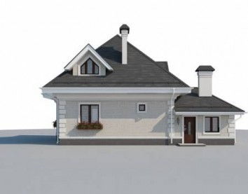 Проект дома из блоков 10-2203