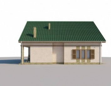 Проект дома из блоков 10-320