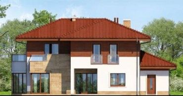 Проект дома из блоков 1585