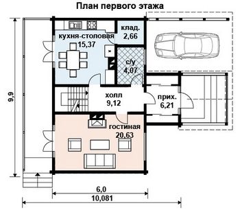 Проект дома из блоков 10-2015-2