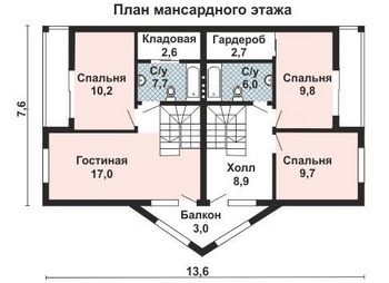 Проект каркасного дома 10-2189-2