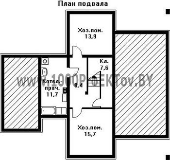 Проект дома из блоков 1215