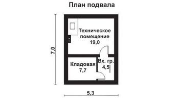 Проект дома из блоков 10-2135