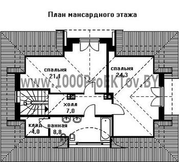 Проект дома из блоков 1325