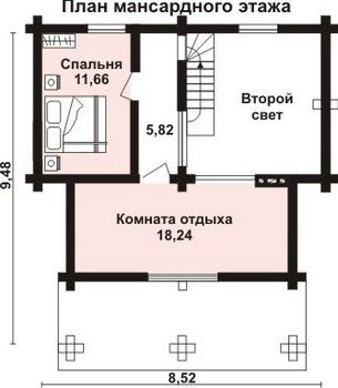 Проект деревянного дома 10-2222