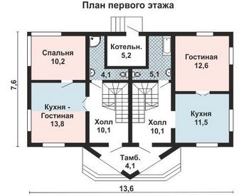 Проект каркасного дома 10-2189-2