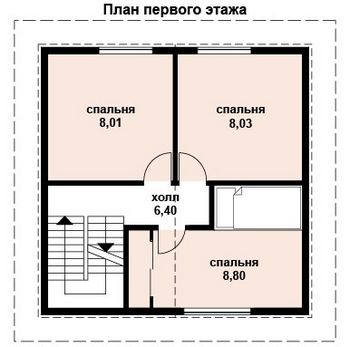 Проект дома из блоков 10-2018