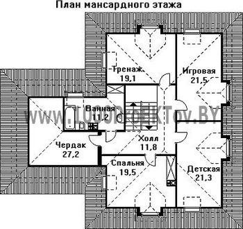 Проект дома из блоков 1215