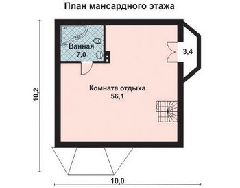 Проект дома из блоков 10-2135