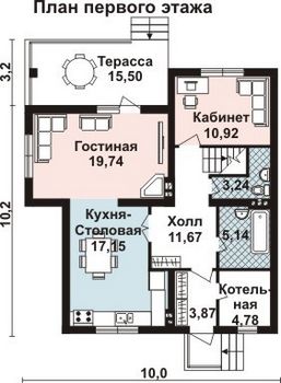 Проект деревянного дома 10-2123-4