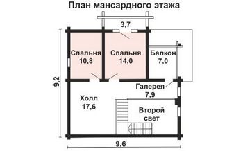 Проект деревянного дома 10-2234