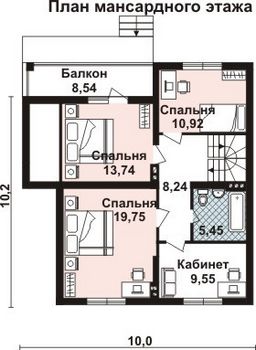 Проект деревянного дома 10-2123-4
