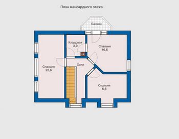 Проект каркасного дома 1022