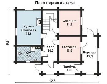 Проект деревянного дома 10-2150