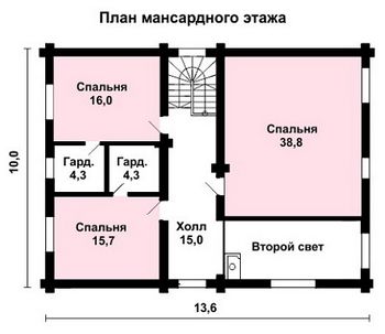 Проект деревянного дома 10-2199