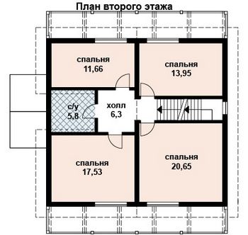 Проект дома из блоков 10-2020
