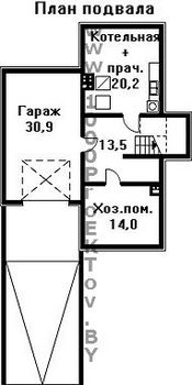 Проект дома из блоков 1375