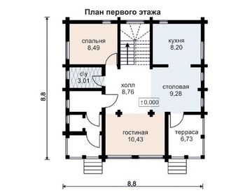 Проект деревянного дома 10-2011
