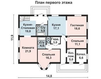 Проект каменного дома 10-2167-2