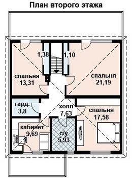 Проект дома из блоков 10-2027