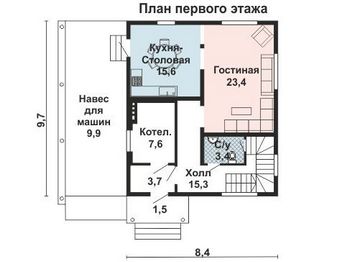 Проект деревянного дома 10-2157-2