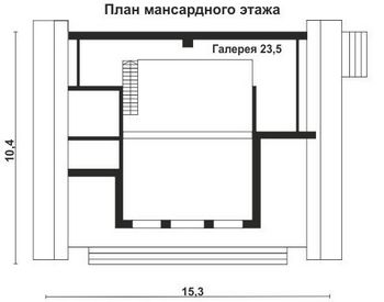 Проект дома из блоков 10-2138