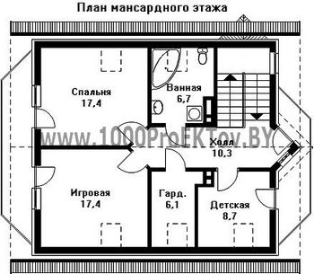 Проект дома из блоков 1188