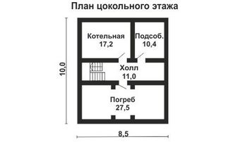 Проект деревянного дома 10-2166