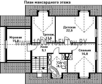 Проект дома из блоков 1194