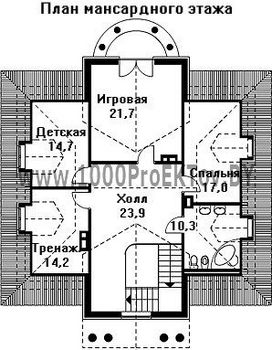 Проект дома из блоков 1384