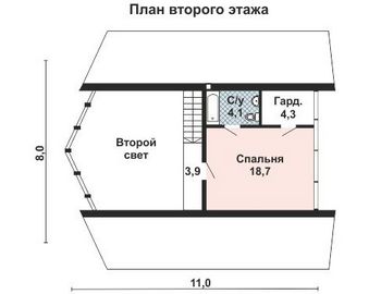 Проект каркасного дома 10-2168