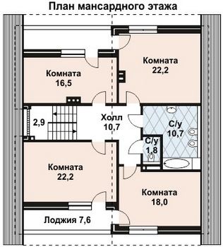 Проект дома из блоков 10-320