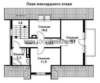 Проект дома из блоков 1520