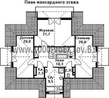 Проект дома из блоков 1167