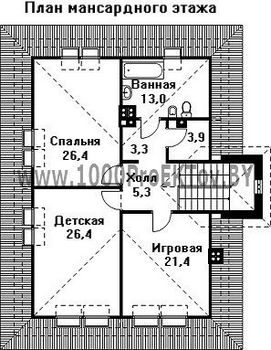Проект дома из блоков 1375