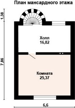 Проект дома из блоков 10-2120