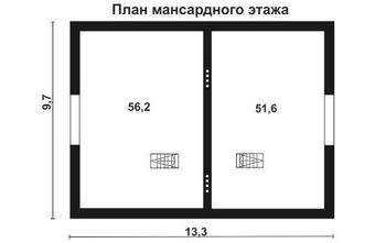 Проект дома из блоков 10-2108