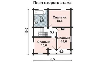 Проект деревянного дома 10-2166
