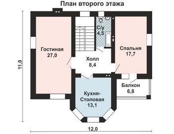 Проект каменного дома 10-2247