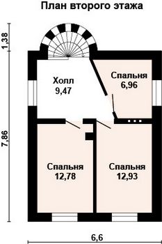 Проект дома из блоков 10-2120