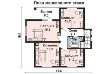 Проект деревянного дома 10-2233