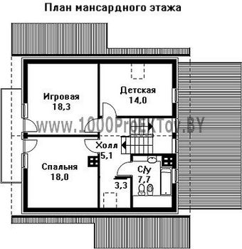 Проект дома из блоков 1429