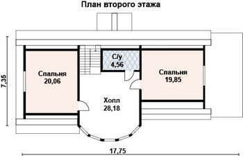 Проект дома из блоков 10-2104-2