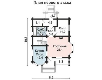 Проект деревянного дома 10-2166-2