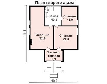 Проект деревянного дома 10-2228