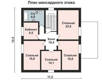 Проект дома из блоков 10-2159-2