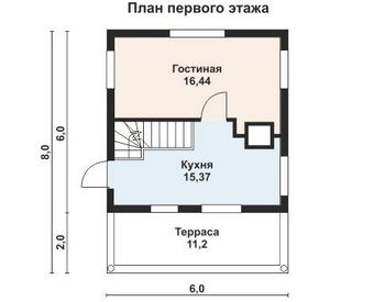 Проект деревянного дома 10-2097